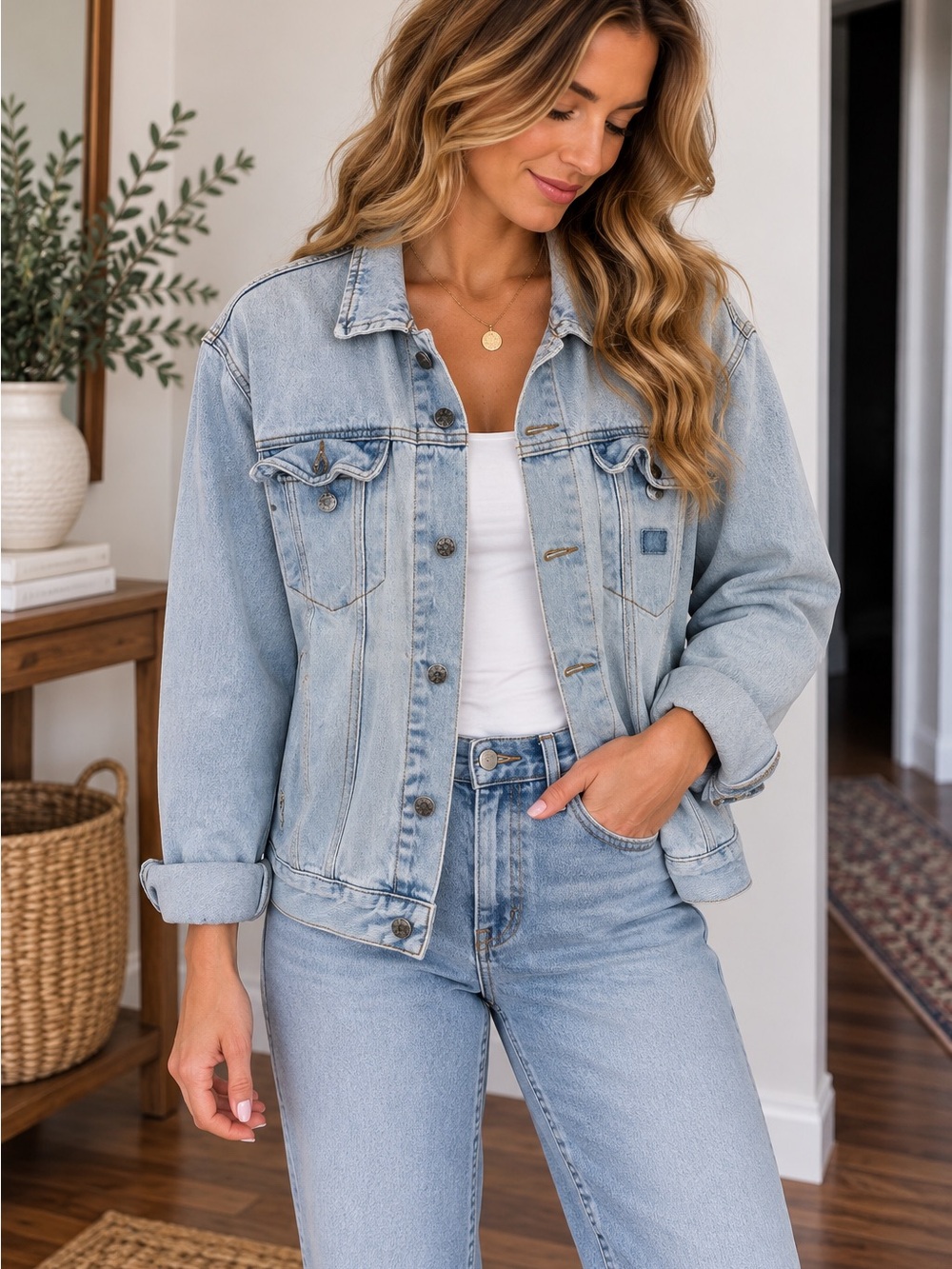Light Wash Denim Jacket - Women